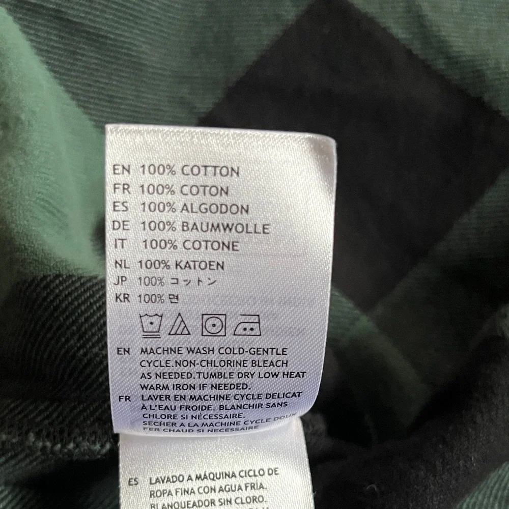 Brixton Bowery 100% Organic Cotton Shirt Jacket - Emerald Green & Black Plaid - Picture 6 of 6